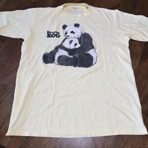 Vintage 80s Bronx Zoo Panda T Shirt Nature Velva Sheen Large